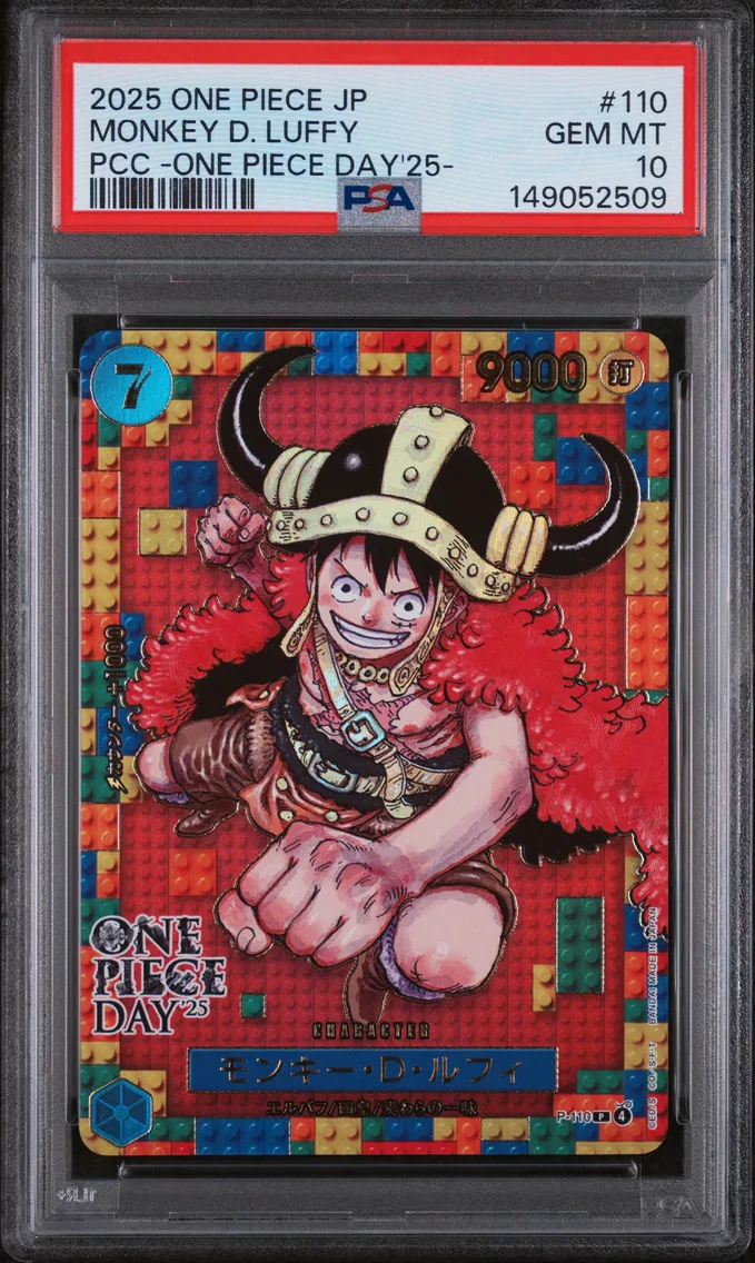 2025 #110 Monkey D. Luffy PSA 10 One Piece Japanese Premium Card Collection -One Piece Day'25-