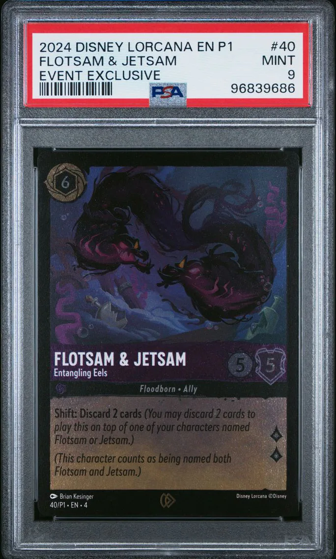 2024 #40 Flotsam & Jetsam - Entangling Eels PSA 9 Disney Lorcana EN P1-Promo
