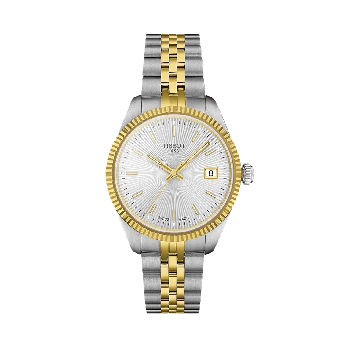Tissot Ballade Quartz 34mm - Silver on Two-Tone Bracelet