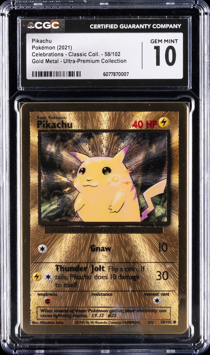 2021 #58 Pikachu CGC 10 Celebrat