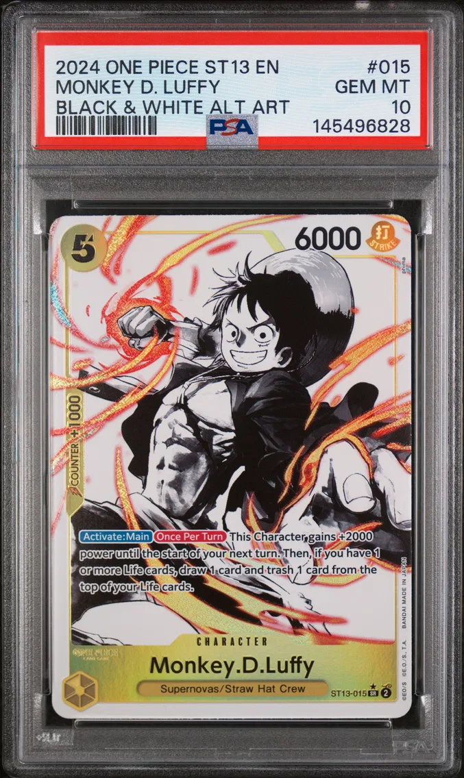 2024 #015 Monkey D. Luffy PSA 10 One Piece Ultra Deck ST13-the Three Brothers