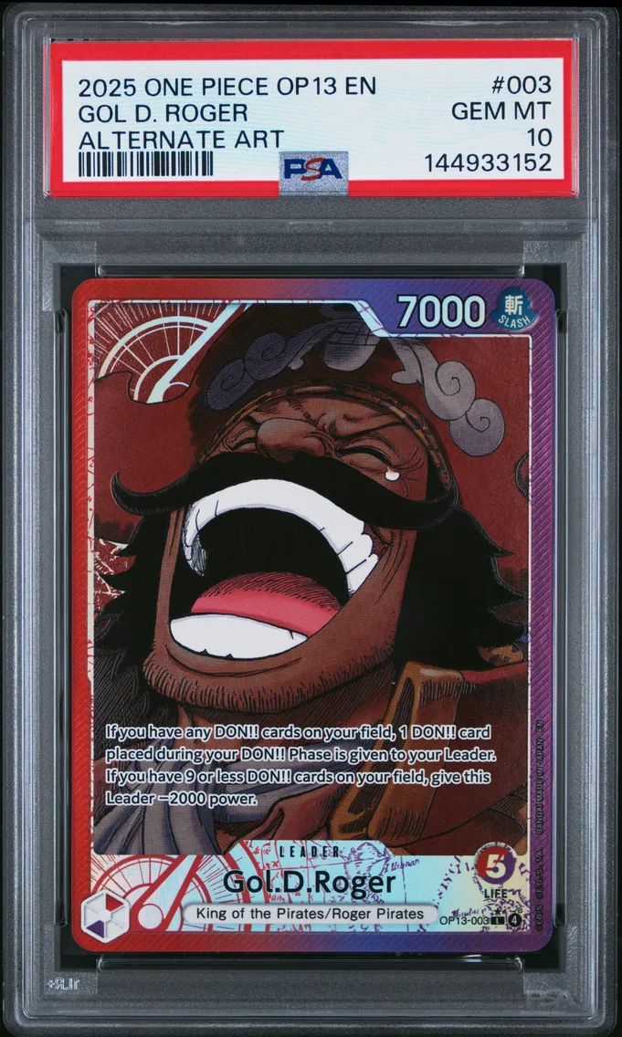 2025 #003 Gol D. Roger PSA 10 One Piece OP13-Carrying on His Will