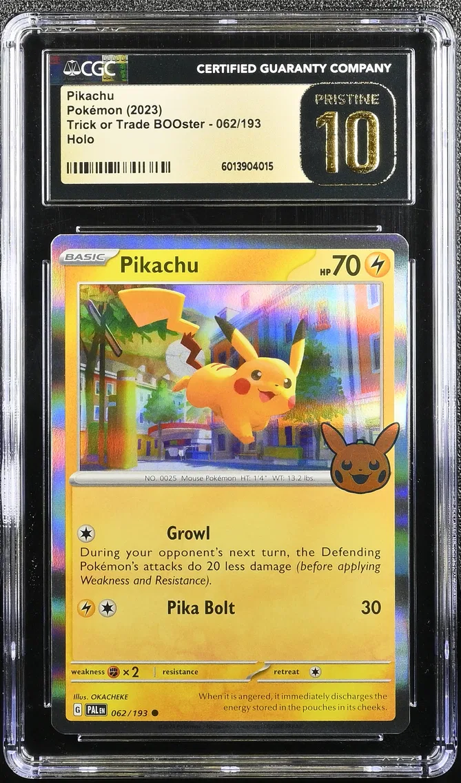 2023 #062 Pikachu CGC 10 Pristine Trick or Trade BOOster (2023) - English