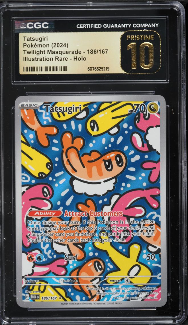 2024 #186 Tatsugiri CGC 10 Pristine Twm EN-Twilight Masquerade Pokemon