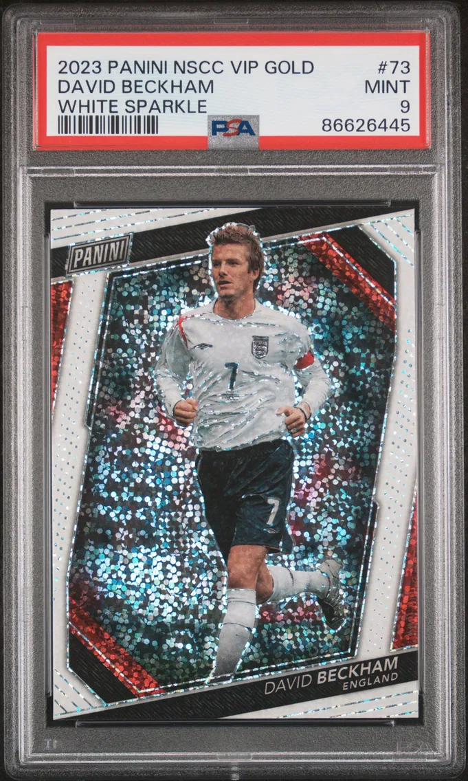 2023 #73 David Beckham PSA 9 Panini National VIP Gold