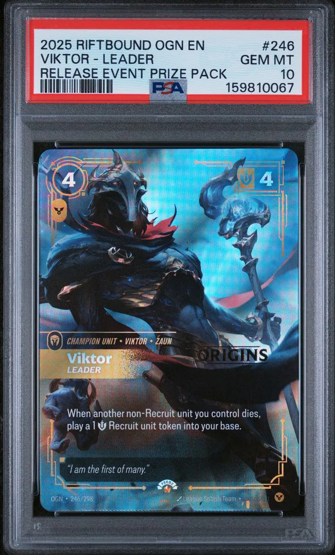 2025 #246 Viktor - Leader PSA 10 Riftbound: League of Legends Ogn-Origins