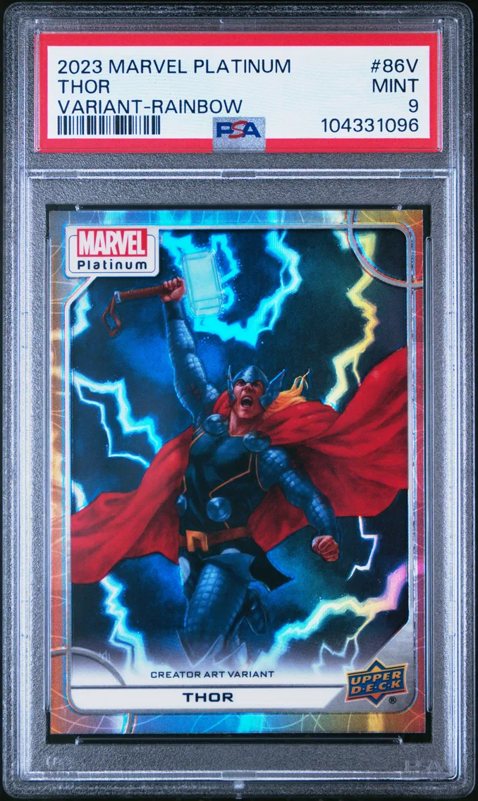 2023 #86V Thor PSA 9 Upper Deck Marvel Platinum