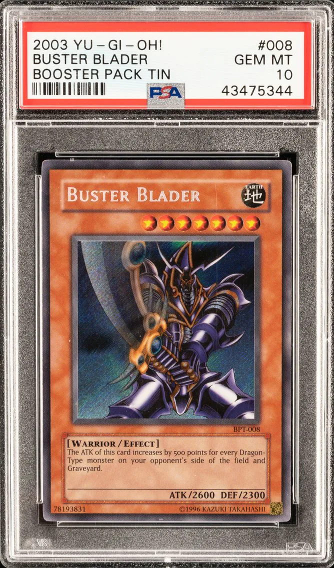 BUSTER BLADER BPT-008 BOOSTER PACK TIN 2003 PSA 10