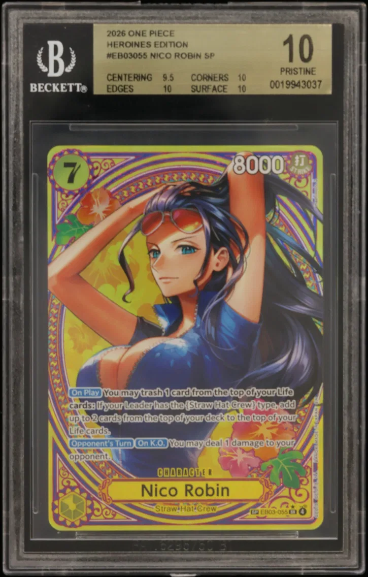 2026 #EB03055 Nico Robin SP BGS 10 One Piece Card Game -ONE PIECE Heroines Edition-