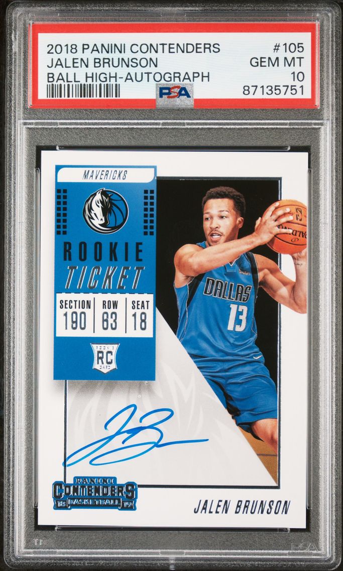 2018 #105 Jalen Brunson PSA 10 P