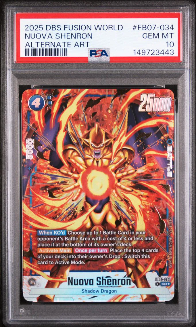 2025 #FB07-034 Nuova Shenron PSA 10 Dragon Ball Super Card Game Fusion World Wish for Shenron