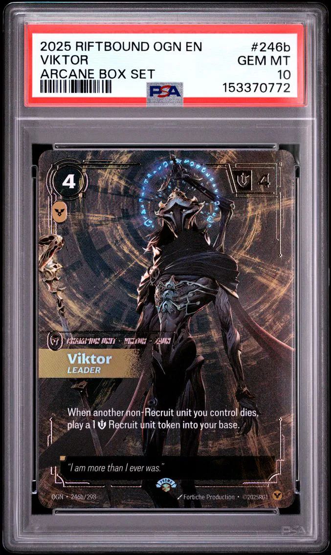 2025 #246b Viktor - Leader PSA 10 Riftbound: League of Legends Ogn-Origins