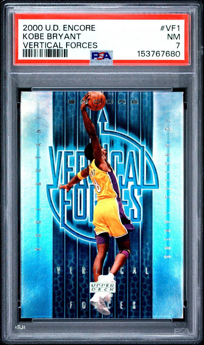 2000 #VF1 Kobe Bryant PSA 7 Upper Deck Encore Vertical Forces