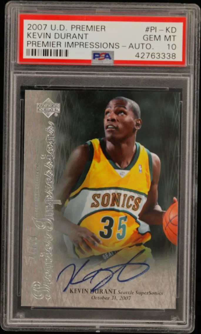 2007 #PI-KD Kevin Durant PSA 10 Upper Deck Premier Premier Impressions