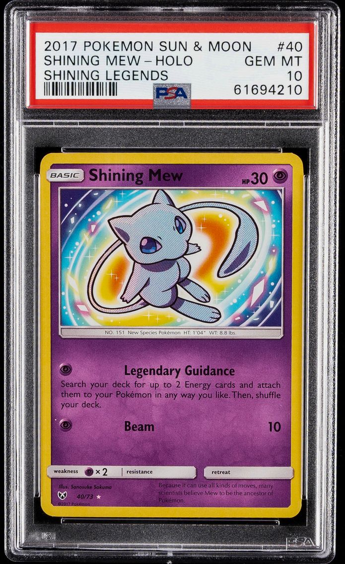 2017 #40 Shining Mew-Holo PSA 10