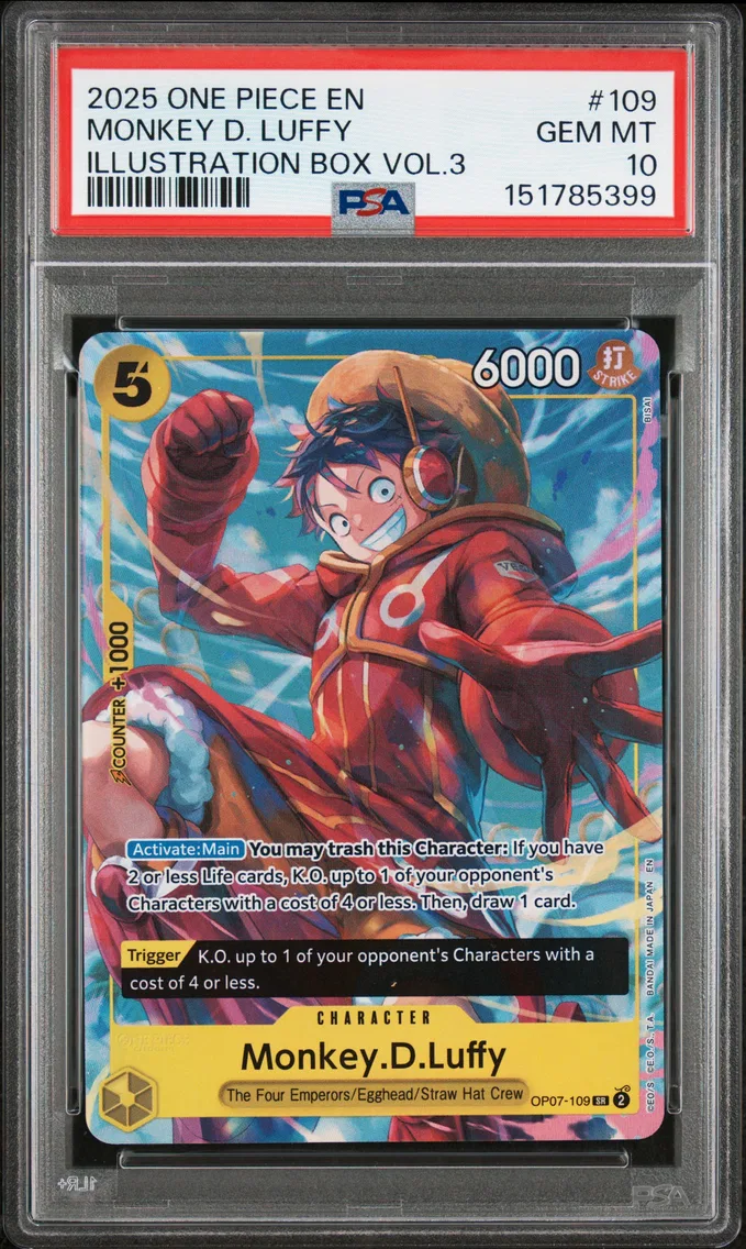 2025 #109 Monkey D. Luffy PSA 10 One Piece Promos
