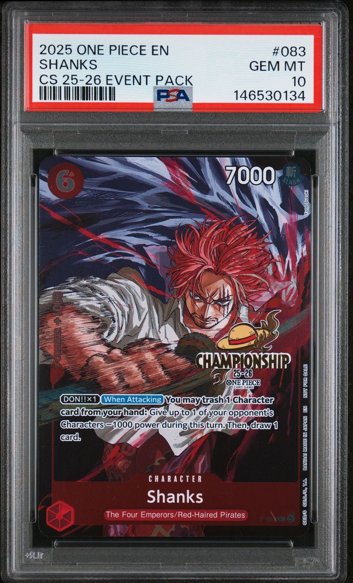 2025 #083 Shanks PSA 10 Champion