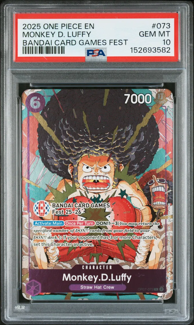 2025 #073 Monkey D. Luffy PSA 10 One Piece Promos