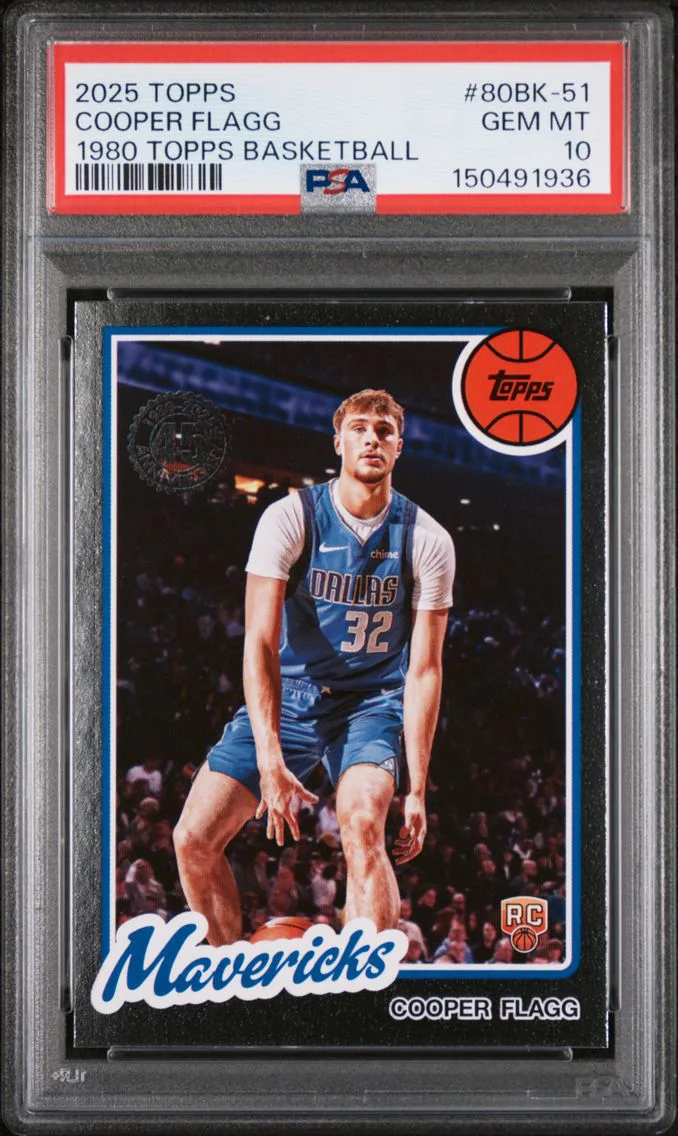 2025 #80BK-51 Cooper Flagg PSA 10 Topps 1980-81 Topps Basketball