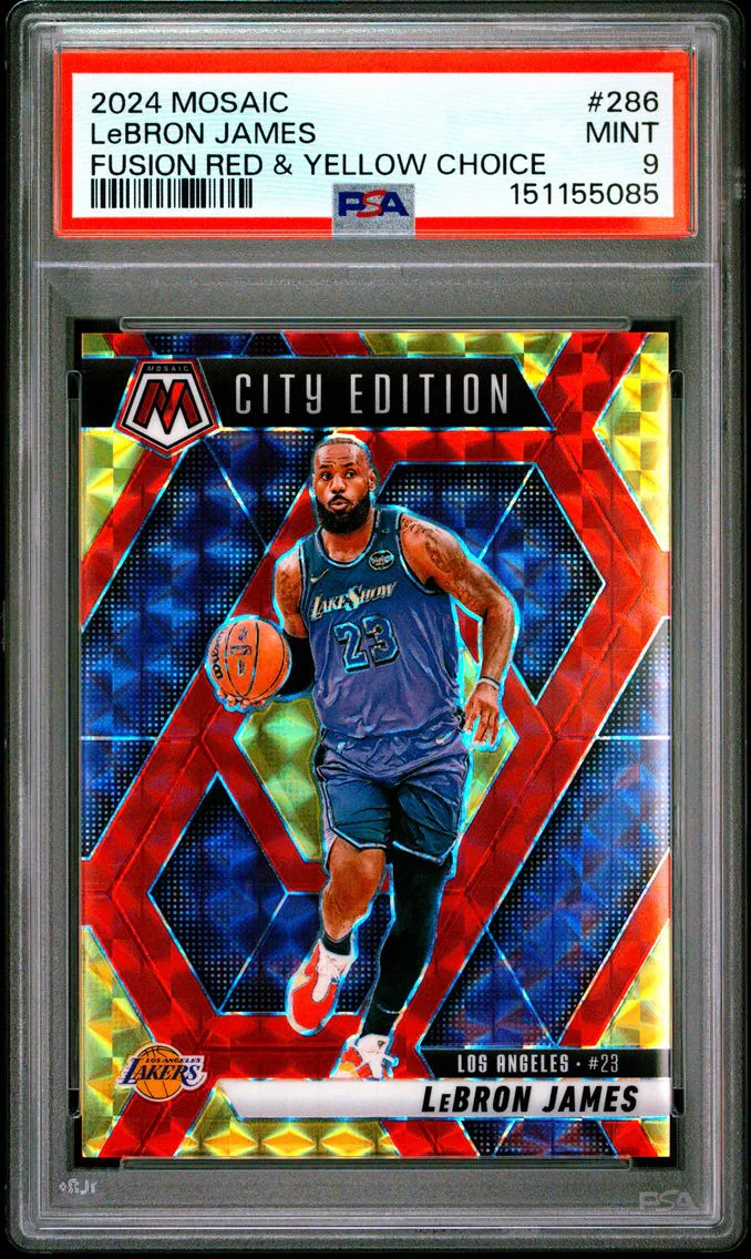 2024 #286 LeBron James PSA 9 Panini Mosaic