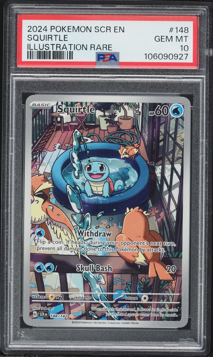 2024 #148 Squirtle PSA 10 Stellar Crown - SCR EN - English Pokemon