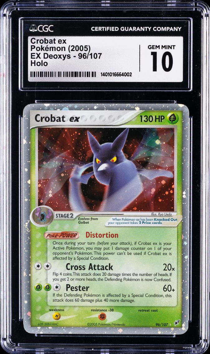 2005 #96 Crobat ex CGC 10 EX Deo