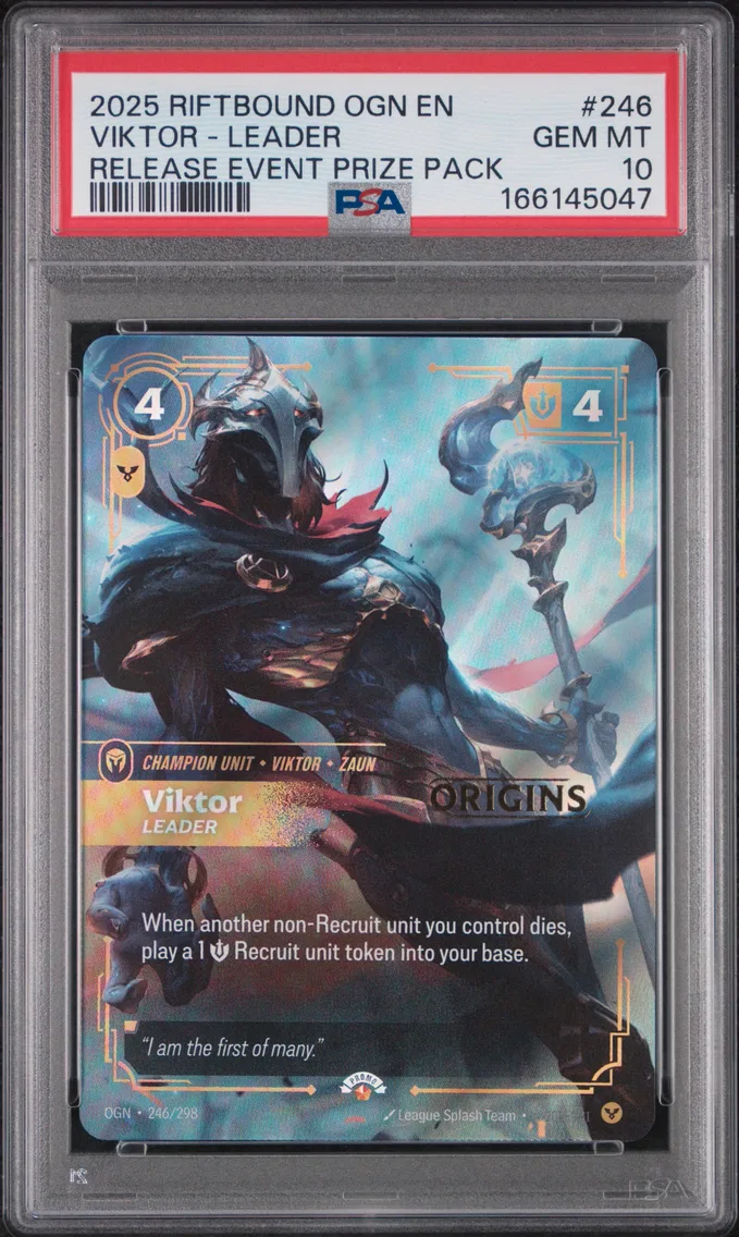 2025 #246 Viktor - Leader PSA 10 Riftbound: League of Legends Ogn-Origins