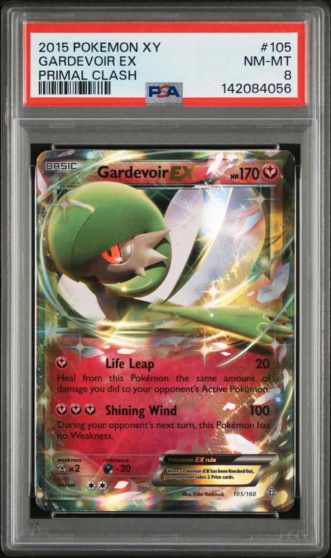2015 #105 Gardevoir EX PSA 8 XY Primal Clash Pokemon