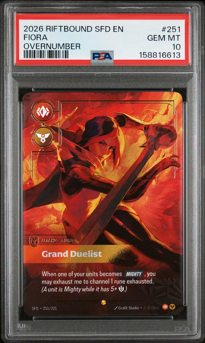 2026 #251 Fiora - Grand Duelist PSA 10 Riftbound: League of Legends Sfd-Spiritforged