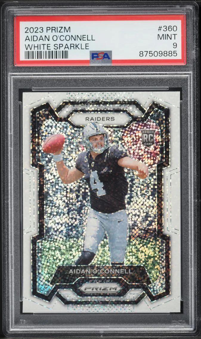 2023 #360 Aidan O'Connell PSA 9 Panini Prizm