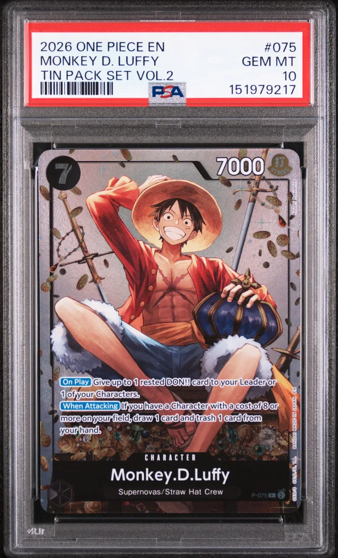 2026 #075 Monkey D. Luffy PSA 10 One Piece Promos