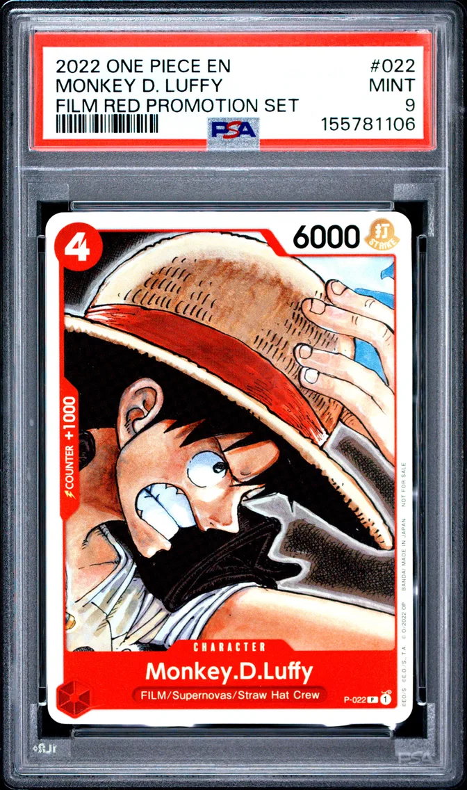 2022 #022 Monkey D. Luffy PSA 9 One Piece Promos