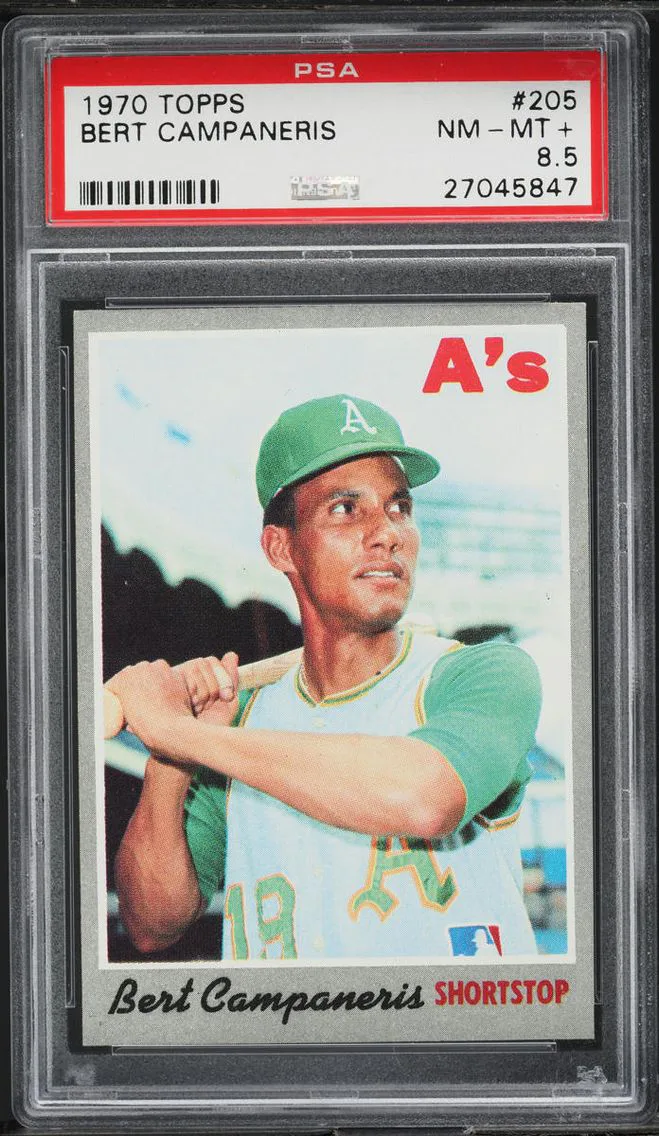 1970 Topps Bert Campaneris #205 PSA 8.5 NM-MT+