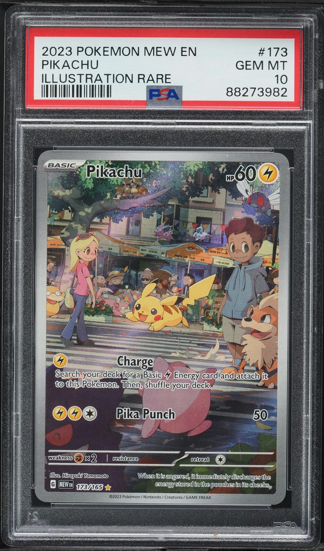 2023 #173 Pikachu PSA 10 Mew EN-151 Pokemon