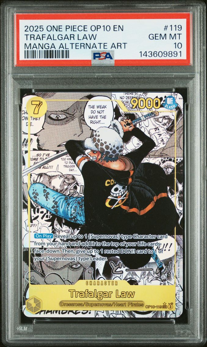 2025 #119 Trafalgar Law PSA 10 O