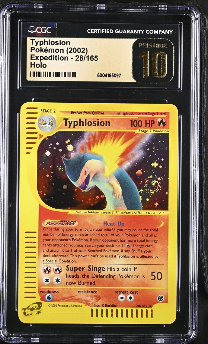 2002 #28 Typhlosion CGC 10 Prist