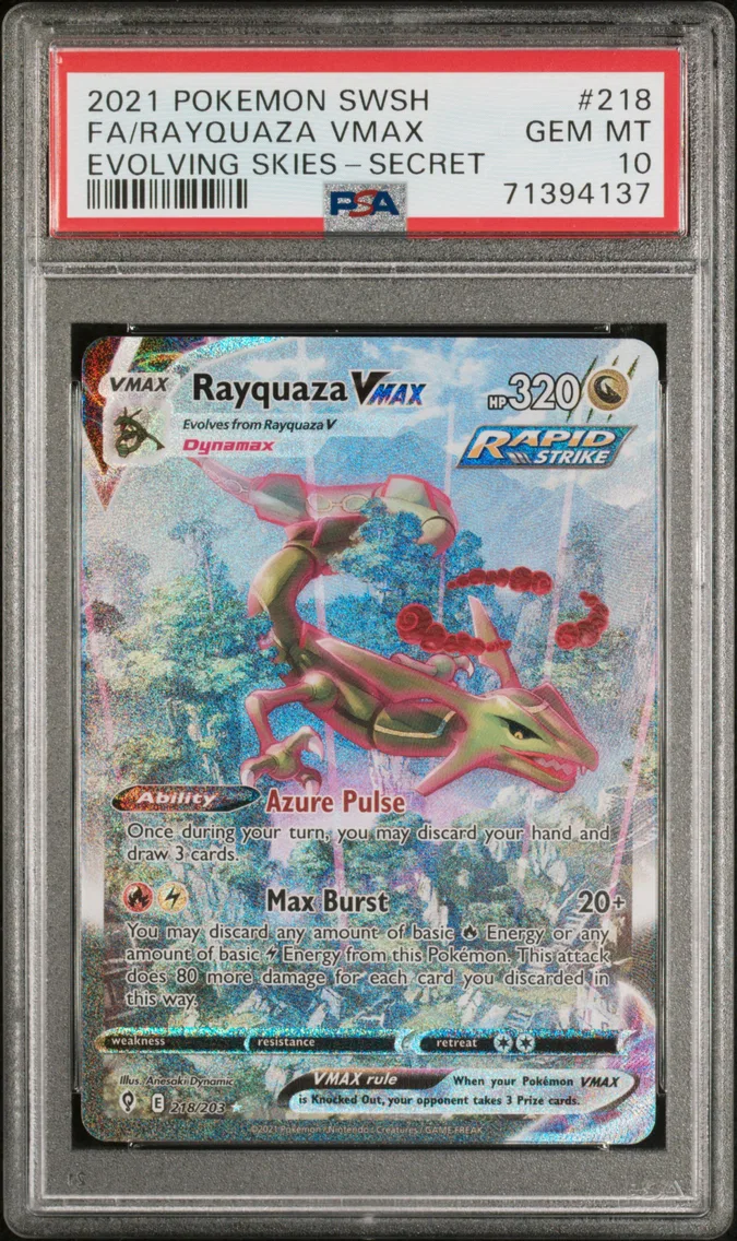 2021 #218 Full Art/Rayquaza Vmax
