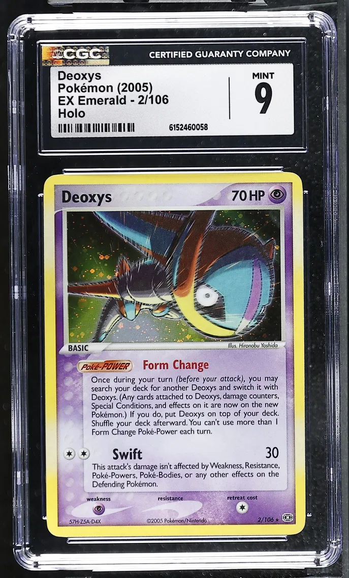 2005 #2 Deoxys CGC 9 EX Emerald - English