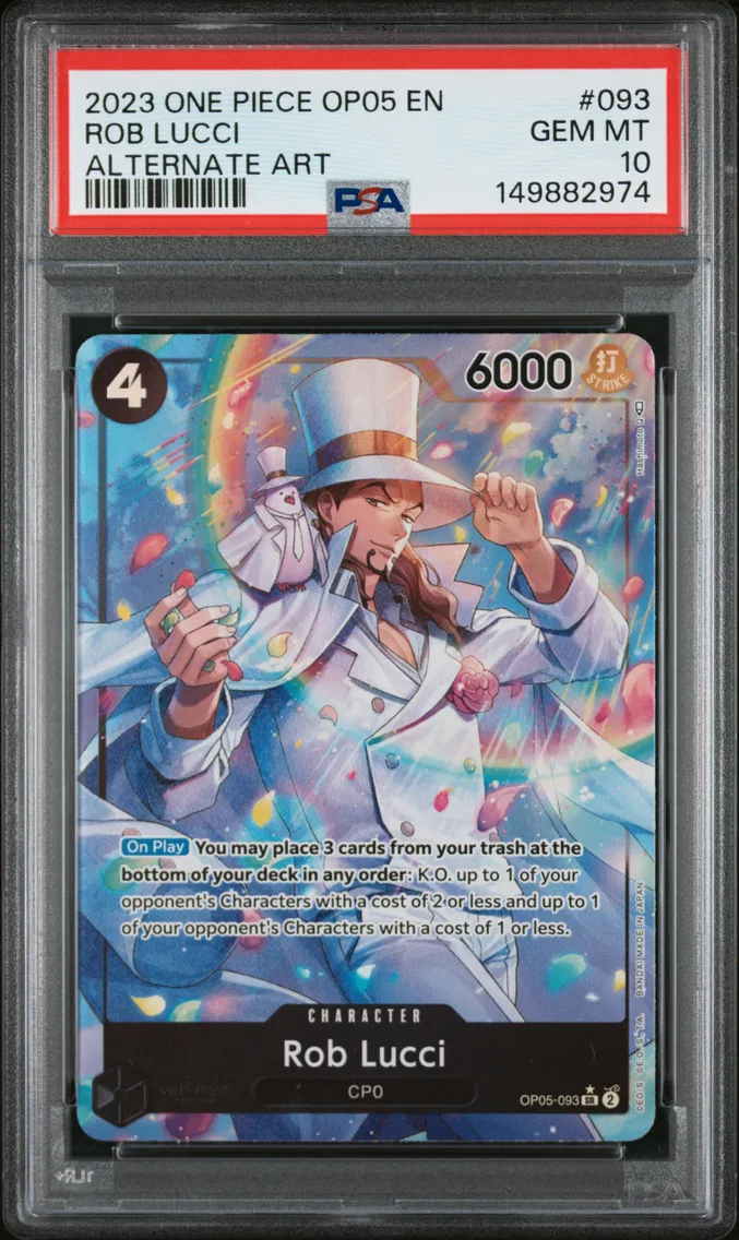 2023 #093 Rob Lucci PSA 10 One Piece OP05-Awakening of the New Era