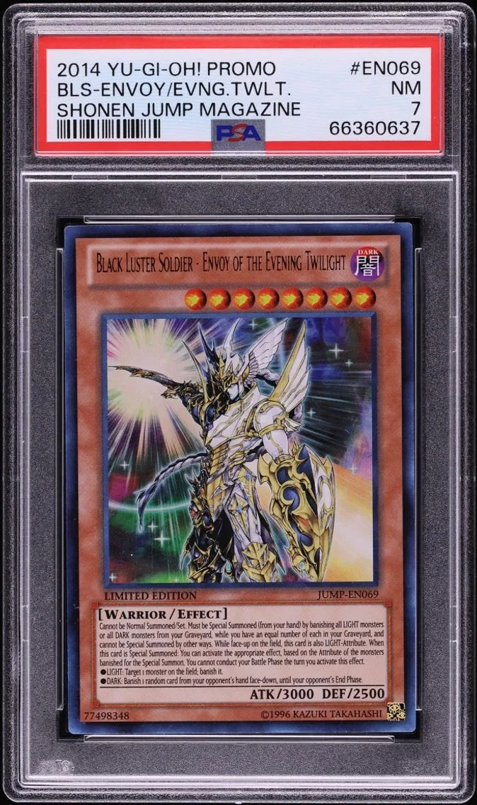 2014 #JUMP-EN069 Black Luster Soldier Envoy Of The Evening Twilight PSA 7 Yu-Gi-Oh! JUMP