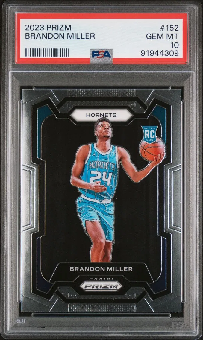 2023 #152 Brandon Miller PSA 10 Panini Prizm