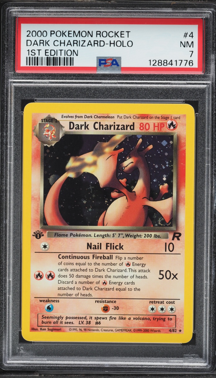 Team Rocket 1st Edition Holo Dark Charizard NRMT