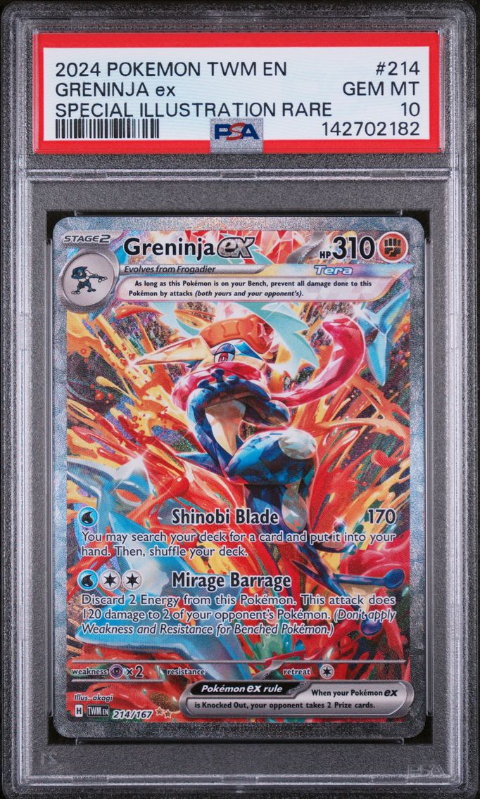 2024 #214 Greninja EX PSA 10 Twm