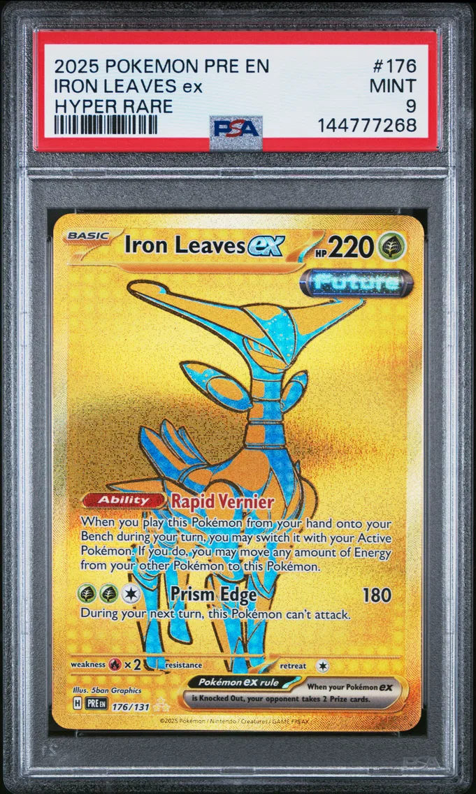 2025 #176 Iron Leaves EX PSA 9 Pre EN-Prismatic Evolutions