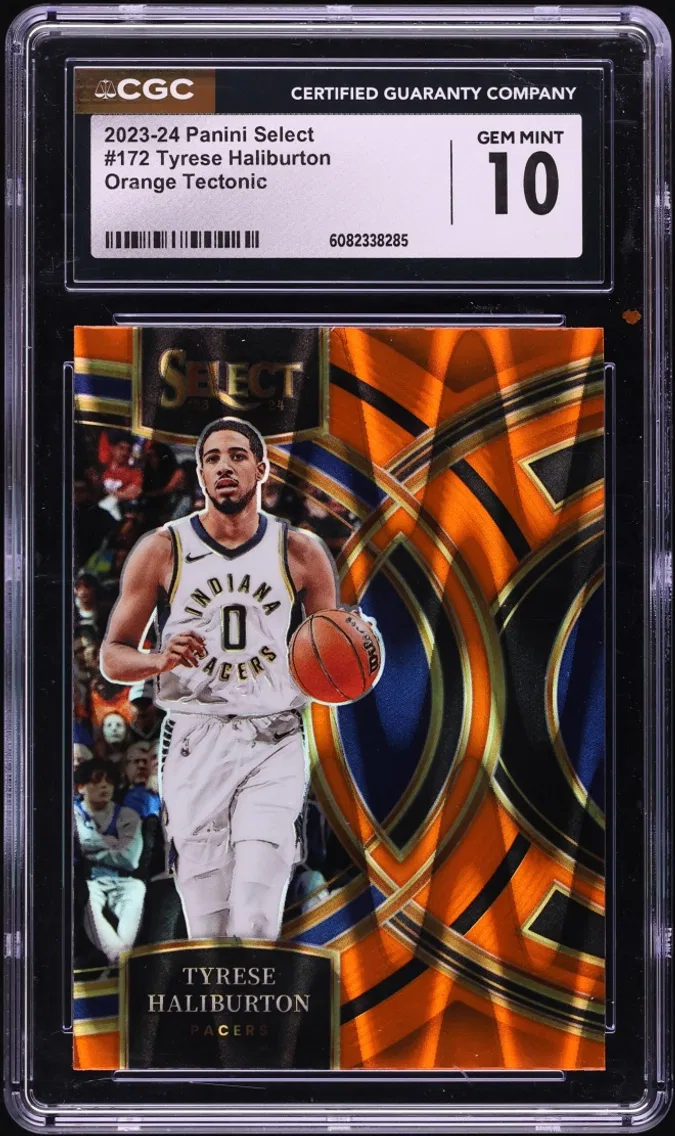2023 #172 Select Orange Tectonic Tyrese Haliburton GEM MINT CGC 10
