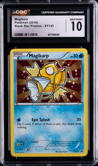 2016 #XY143 Magikarp-Holo CGC 10 XY Black Star Promo