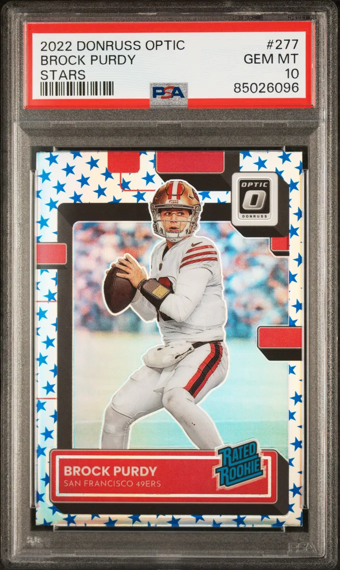 2022 #277 Brock Purdy PSA 10 Panini Donruss Optic