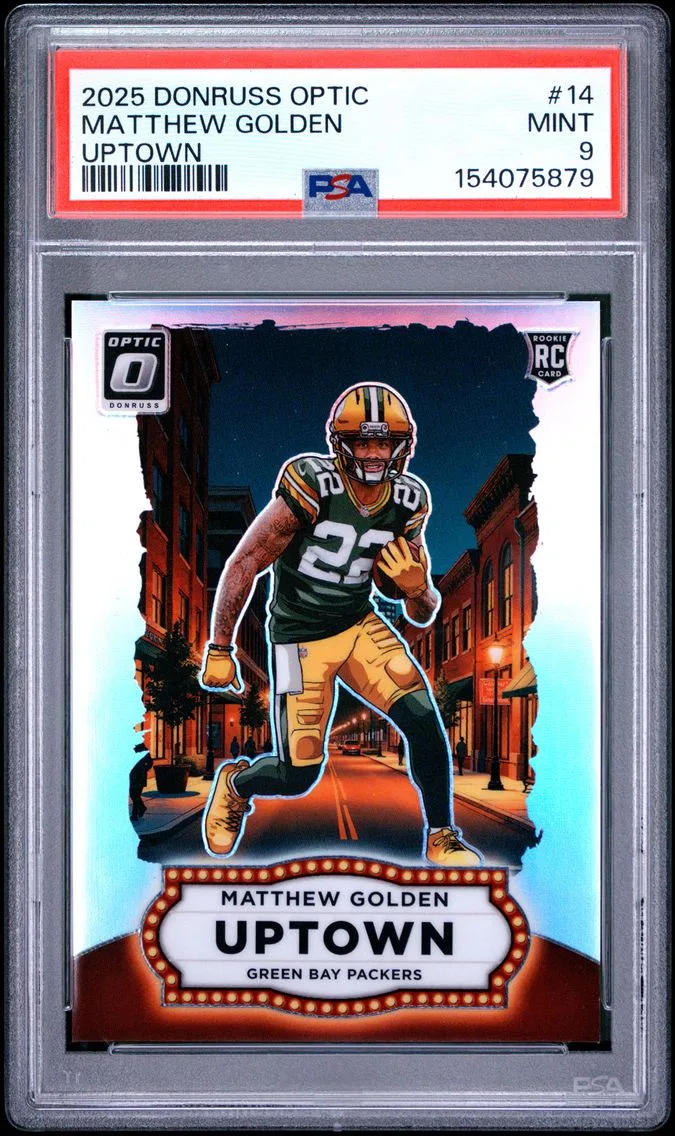 2025 #14 Matthew Golden PSA 9 Panini Donruss Optic Uptown
