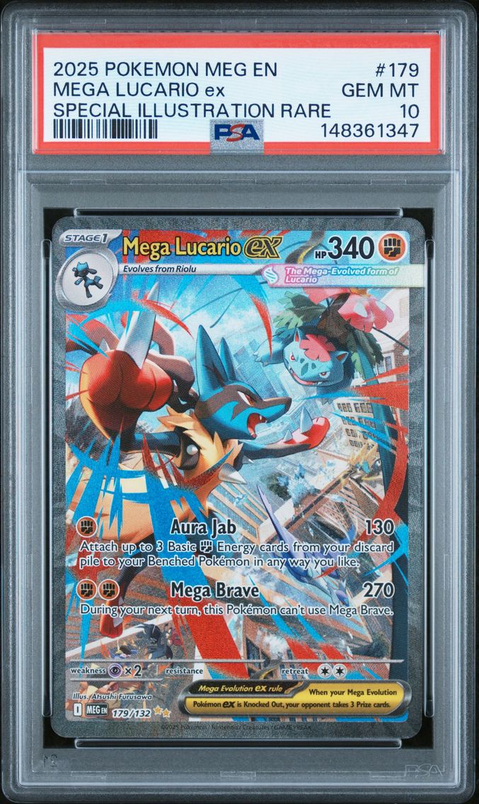 2025 #179 Mega Lucario EX PSA 10
