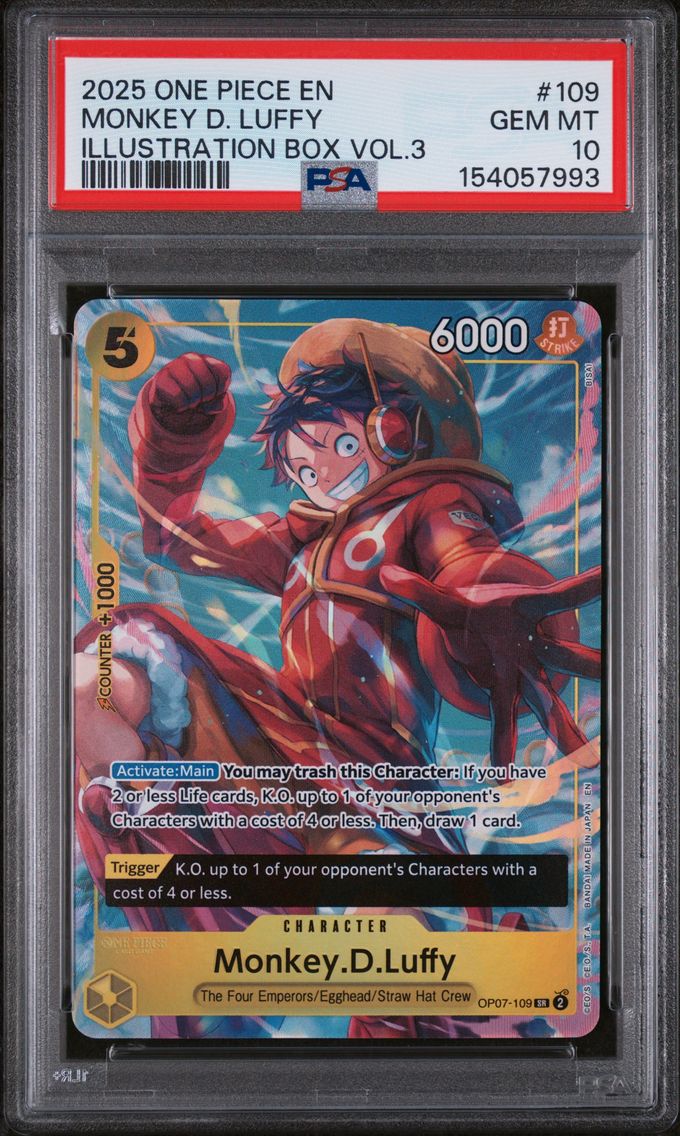 2025 #109 Monkey D. Luffy PSA 10 One Piece Promos